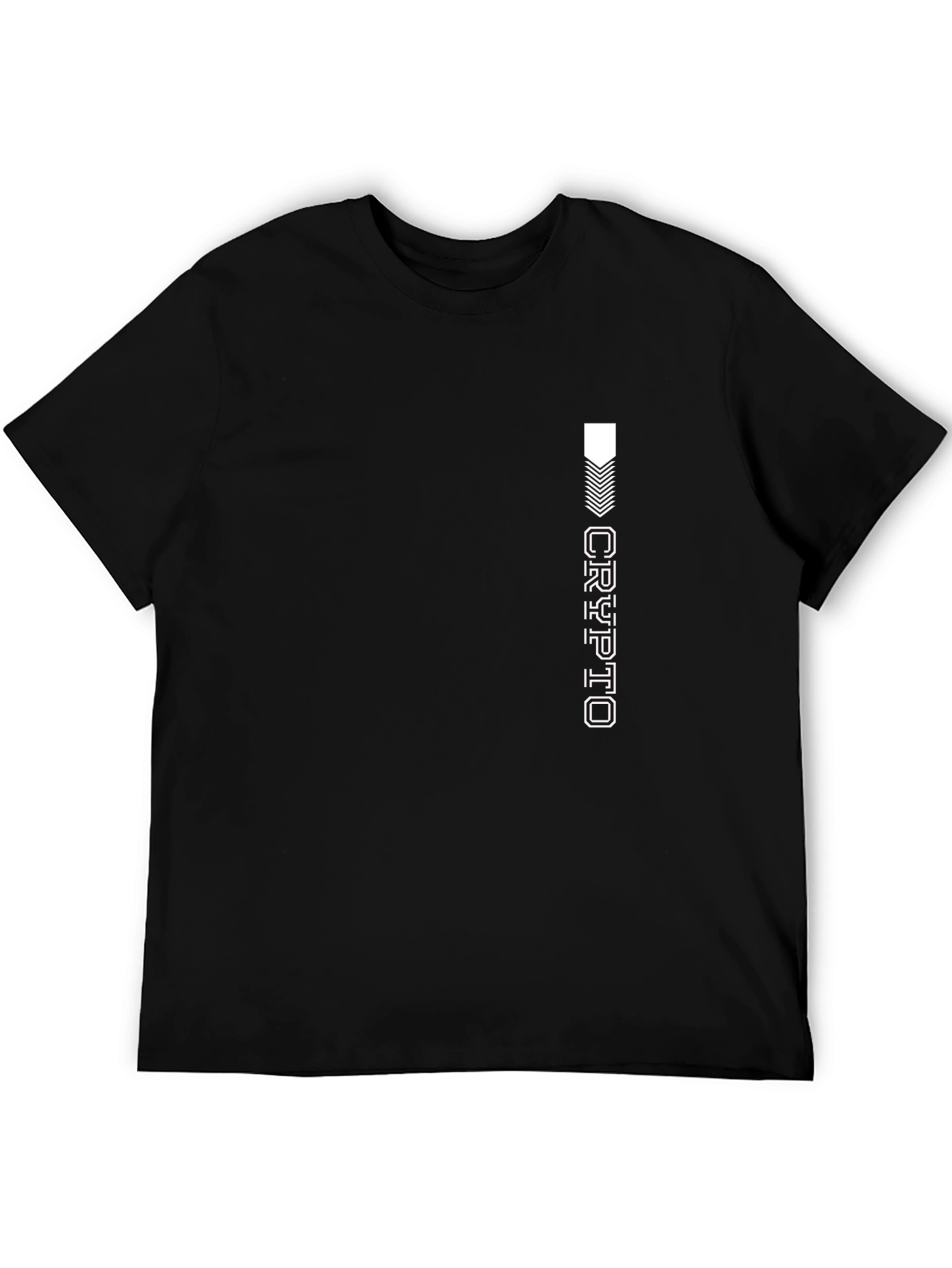 Crypto Graphic Black T-Shirt - Modern Style