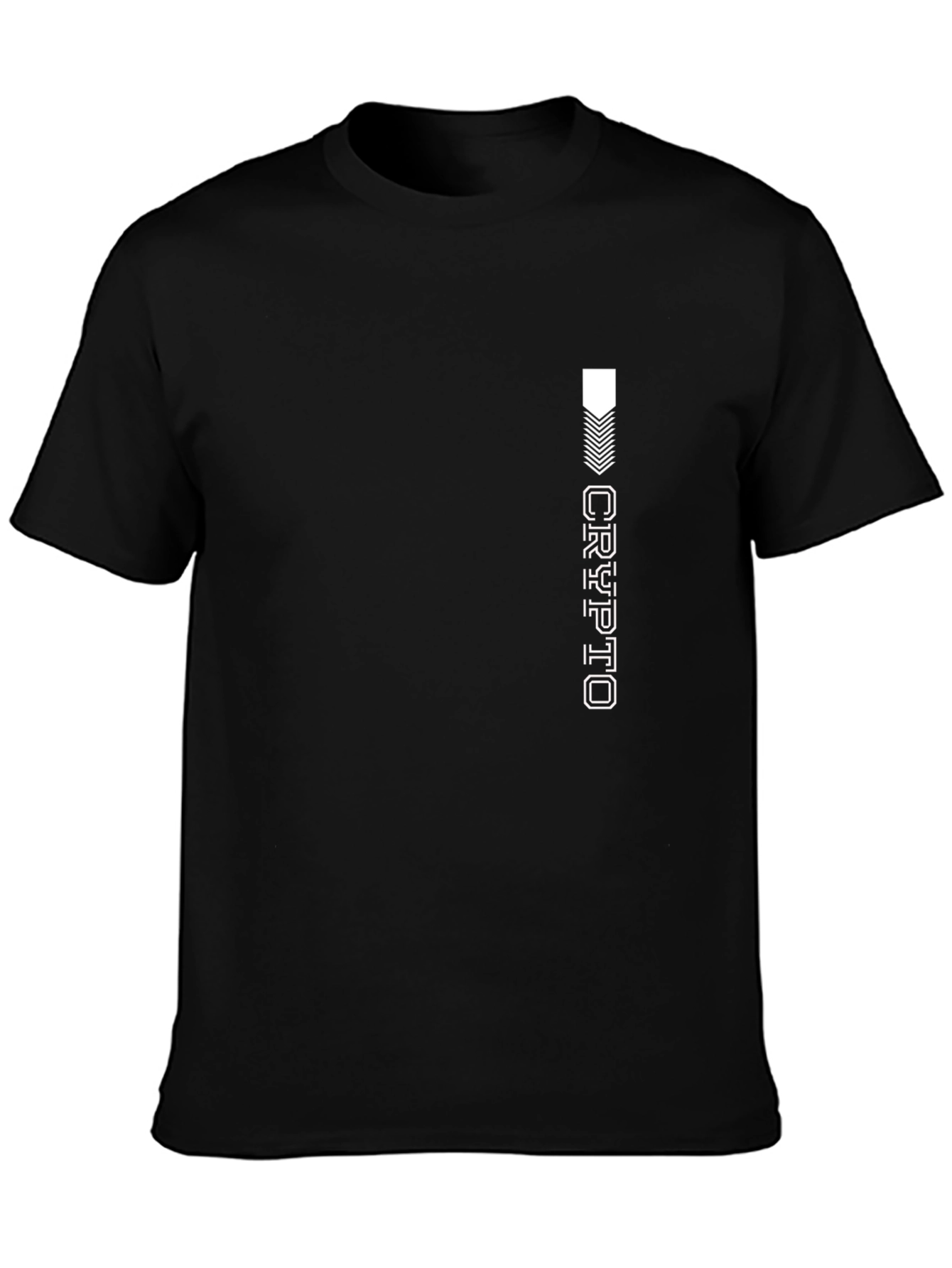 Crypto Graphic Black T-Shirt - Modern Style