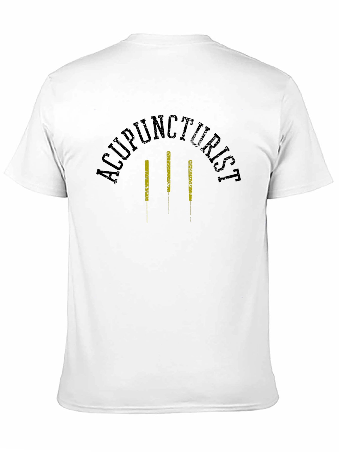Acupuncturist Graphic T-Shirt - Black Crew Neck
