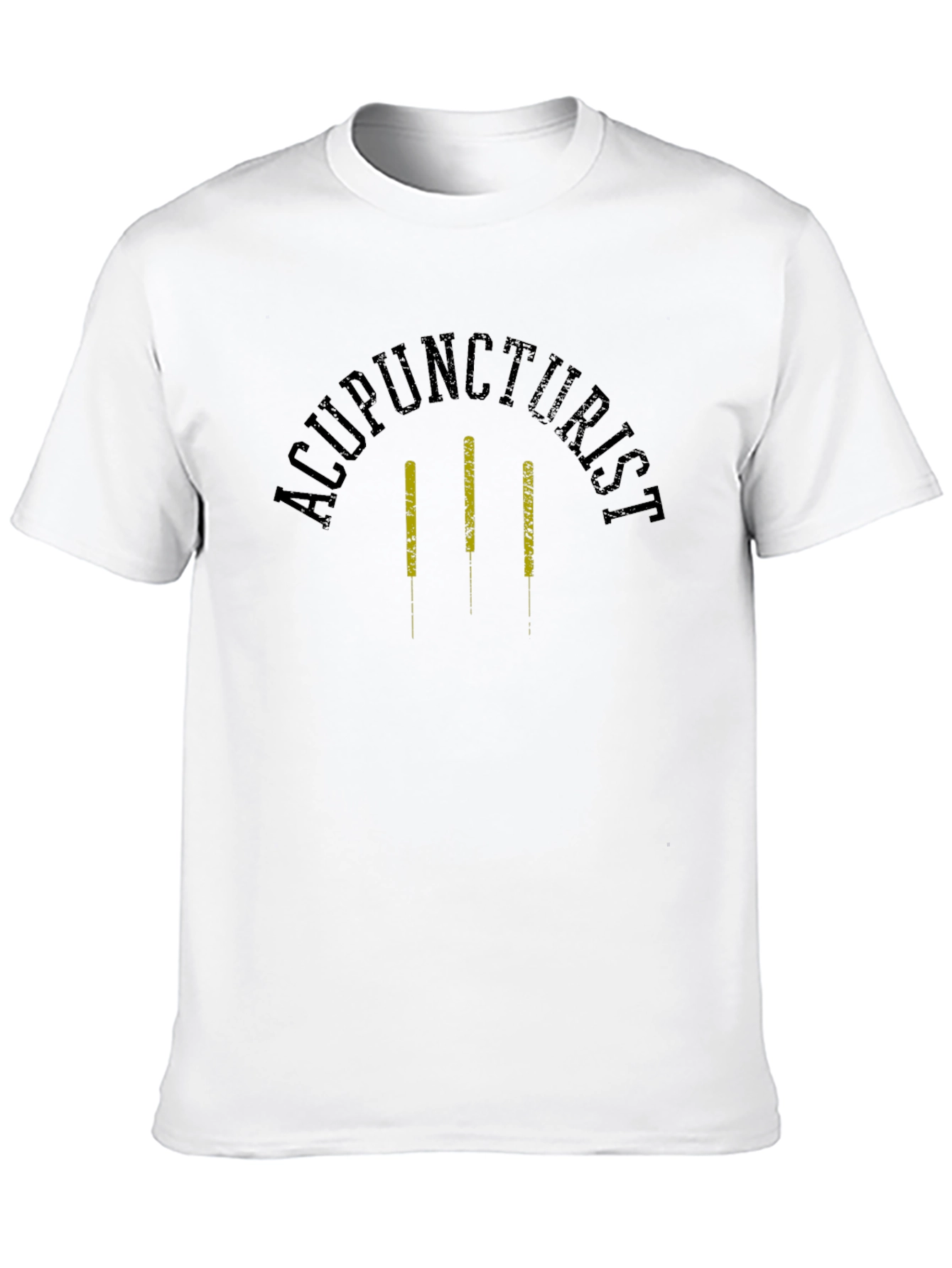 Acupuncturist Graphic T-Shirt - Black Crew Neck