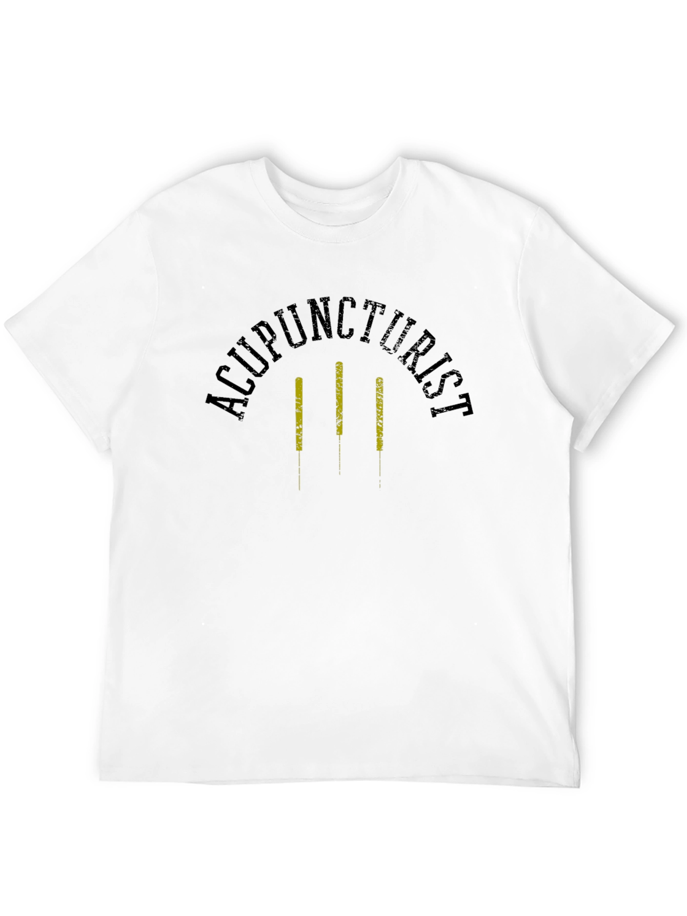 Acupuncturist Graphic T-Shirt - Black Crew Neck