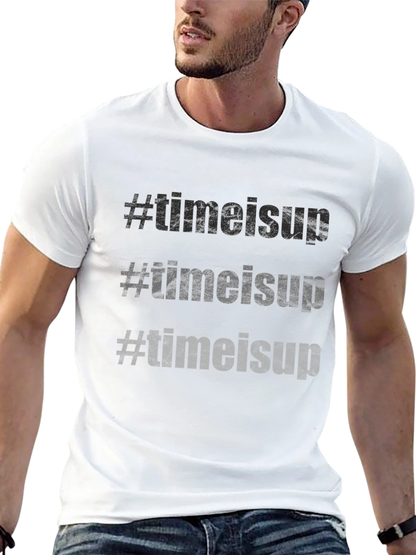#timeisup Graphic Print T-Shirt - Black