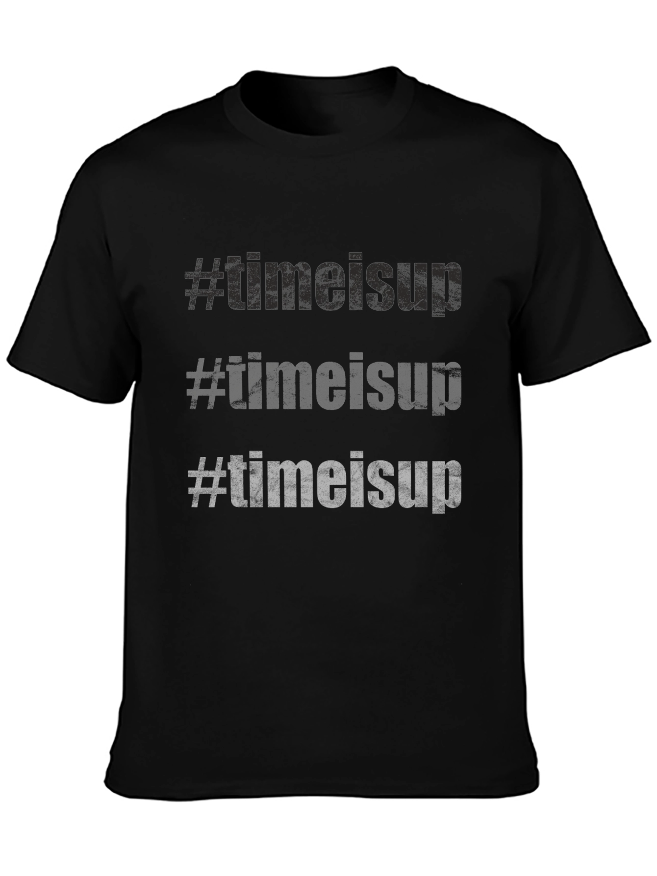 #timeisup Graphic Print T-Shirt - Black