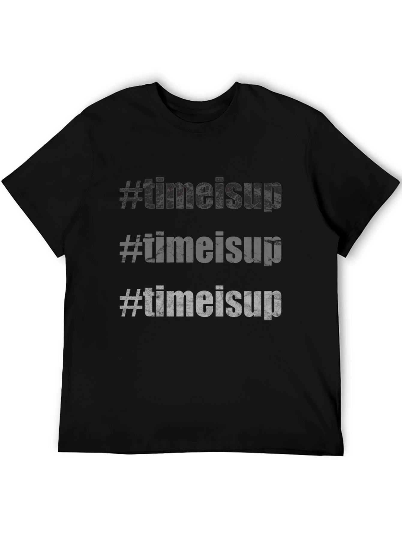 #timeisup Graphic Print T-Shirt - Black