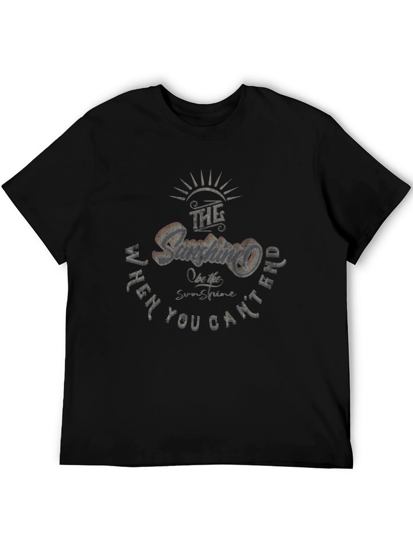 Sunshine Graphic Black T-Shirt