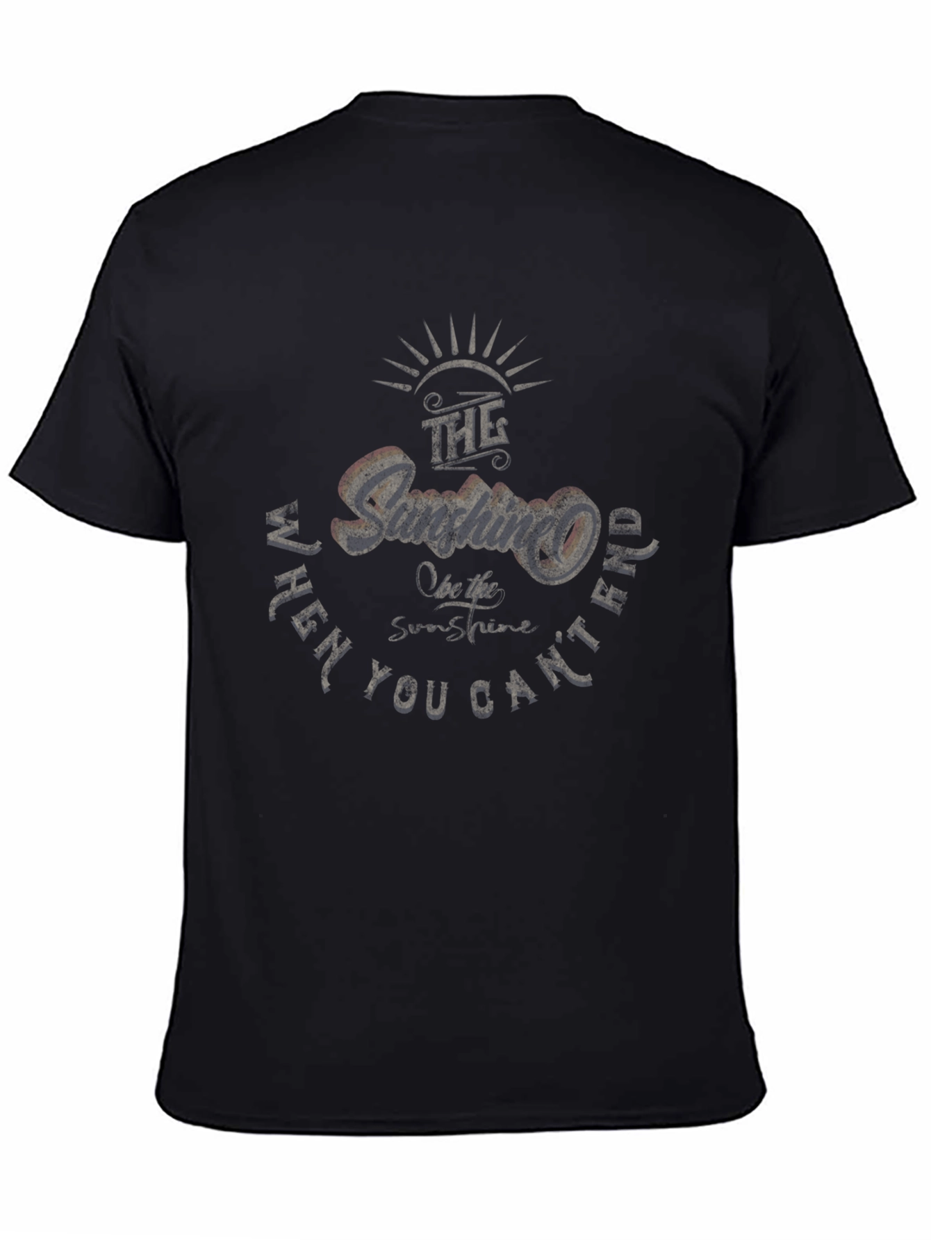 Sunshine Graphic Black T-Shirt