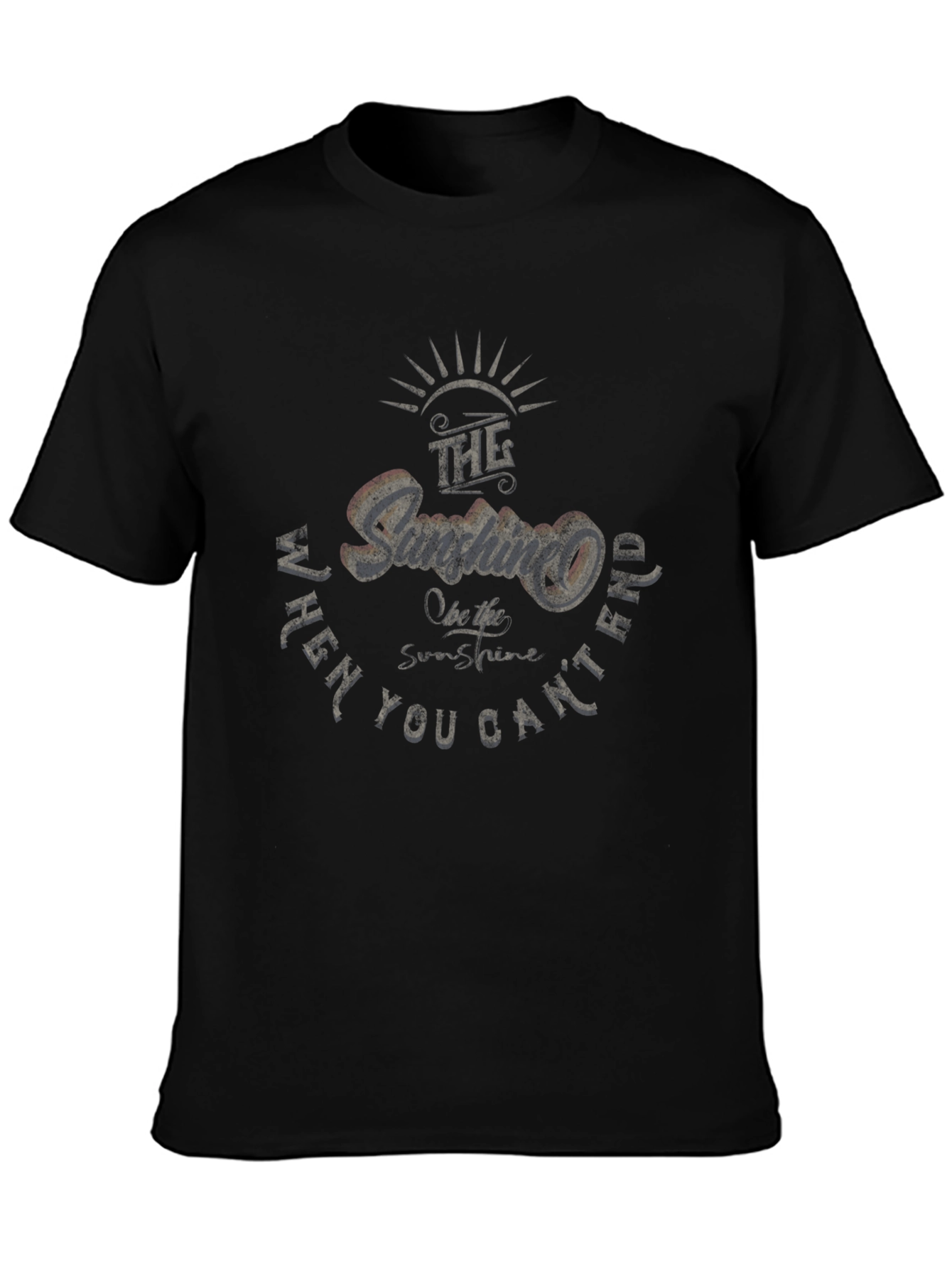 Sunshine Graphic Black T-Shirt