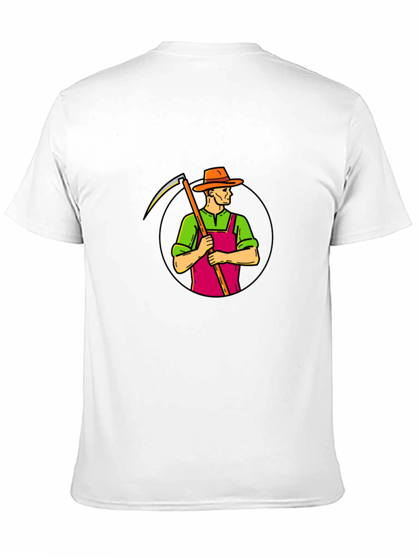 Scythe Farmer Graphic T-Shirt - Black Cotton Tee