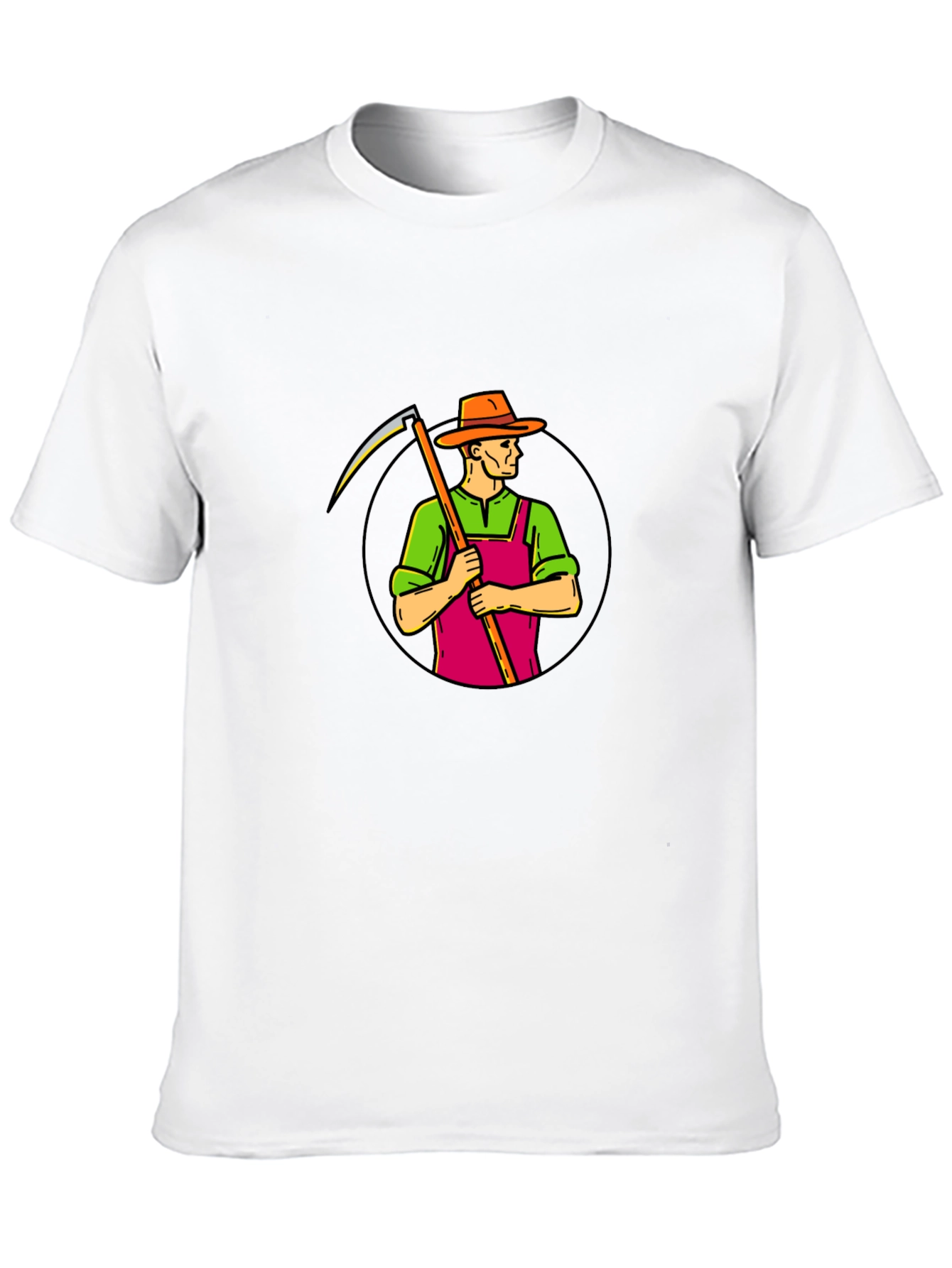 Scythe Farmer Graphic T-Shirt - Black Cotton Tee