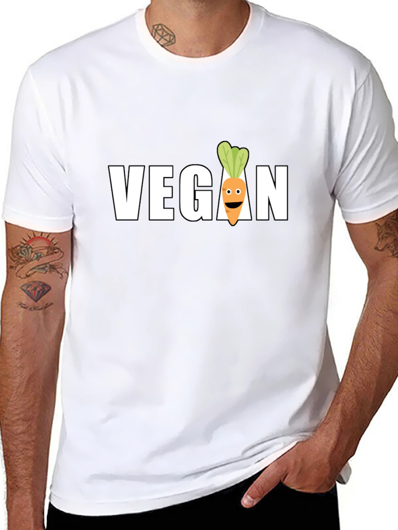 Vegan Carrot Graphic T-Shirt