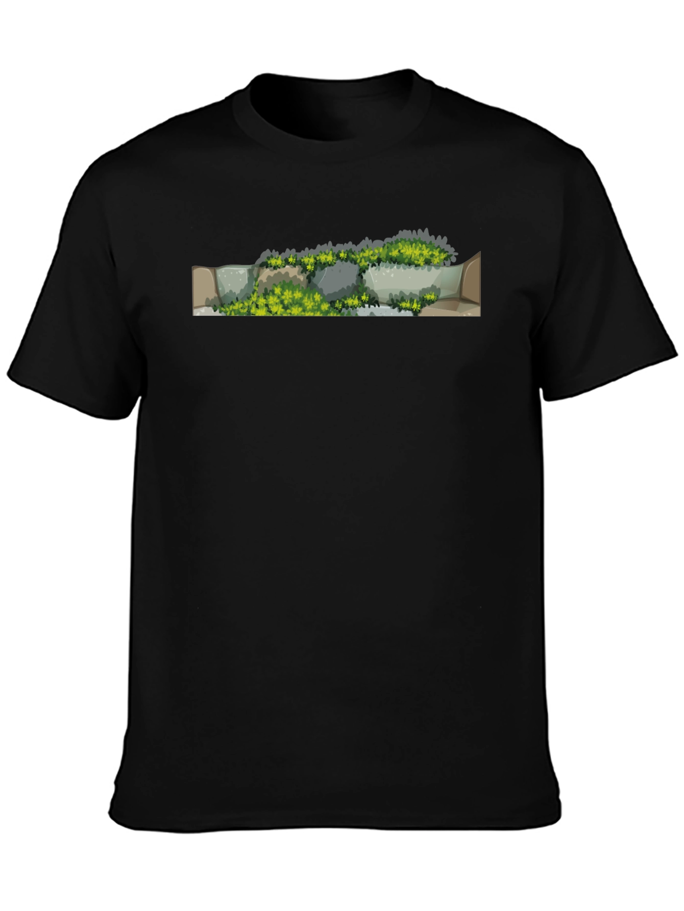 Mossy Stone Wall Graphic Tee - Nature Lovers Apparel