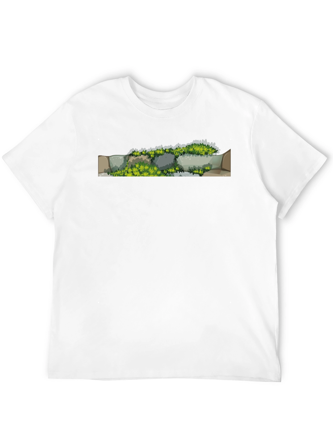 Mossy Stone Wall Graphic Tee - Nature Lovers Apparel
