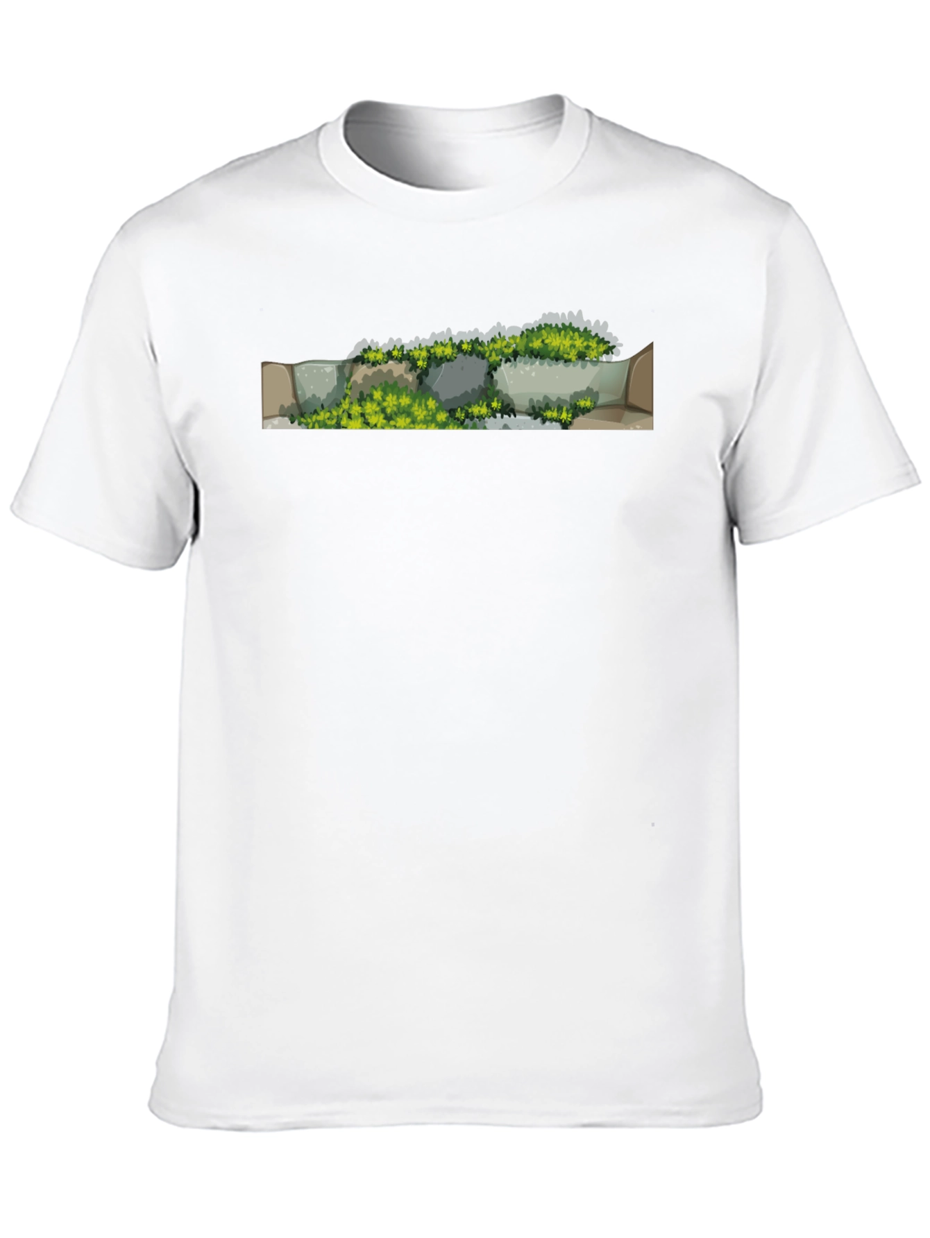 Mossy Stone Wall Graphic Tee - Nature Lovers Apparel