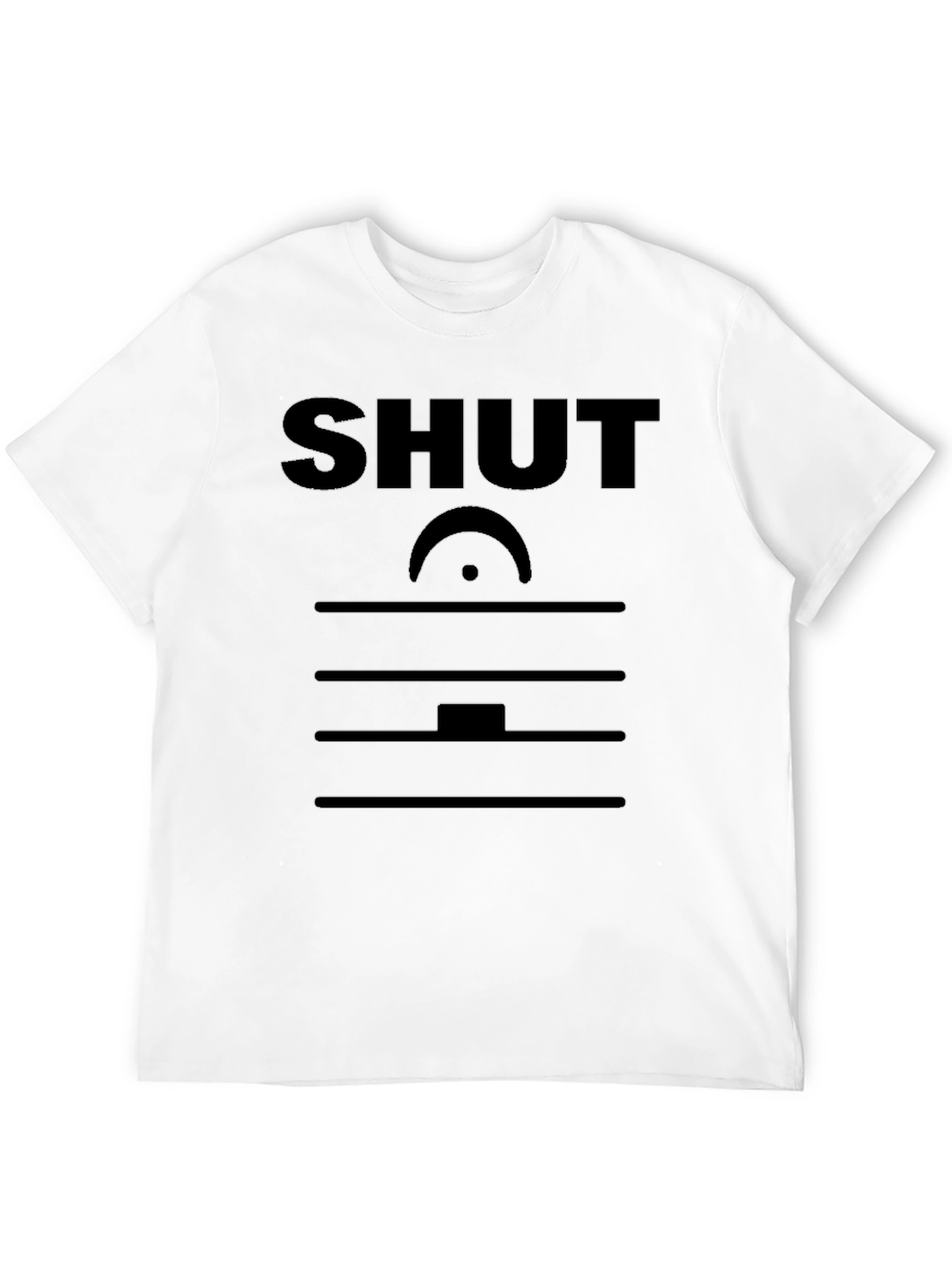 SHUT Music Rest T-Shirt - Novelty Musician Tee