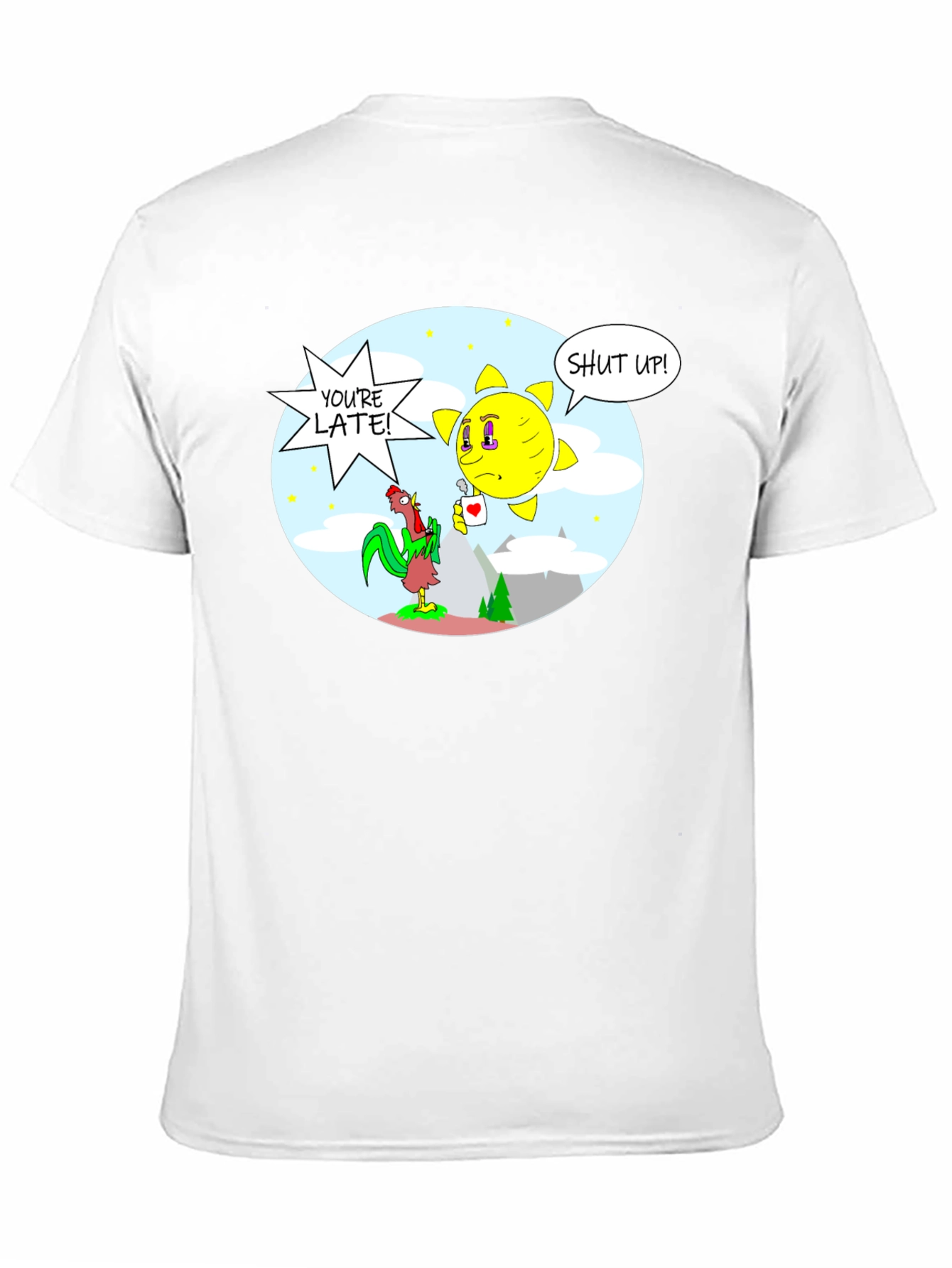 Humorous Youre Late! Graphic Tee