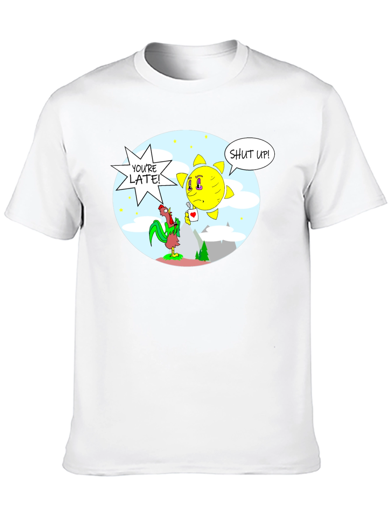 Humorous Youre Late! Graphic Tee