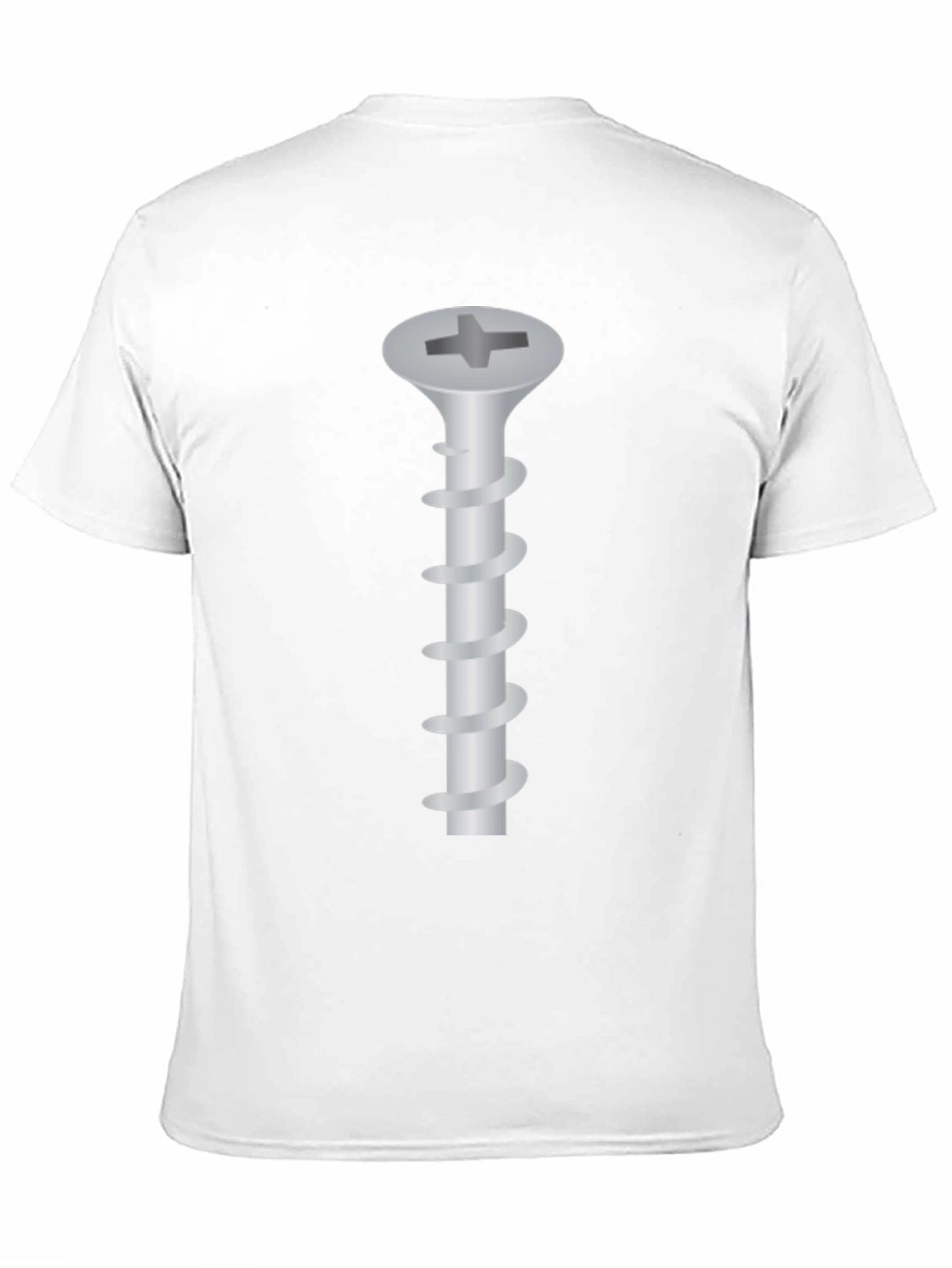 Novelty Screw Graphic Tee - Black Crew Neck