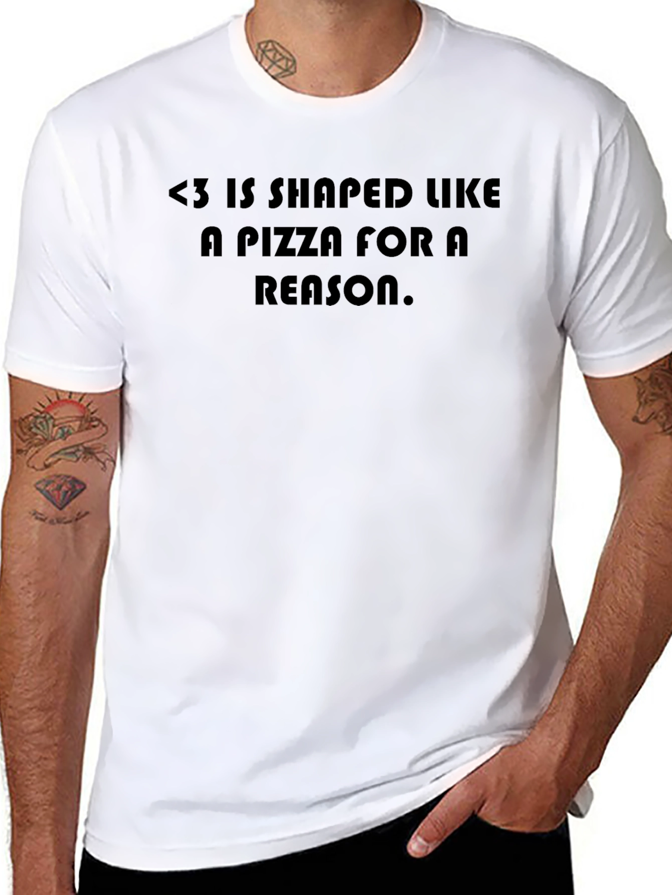 Pizza Shaped Love T-Shirt