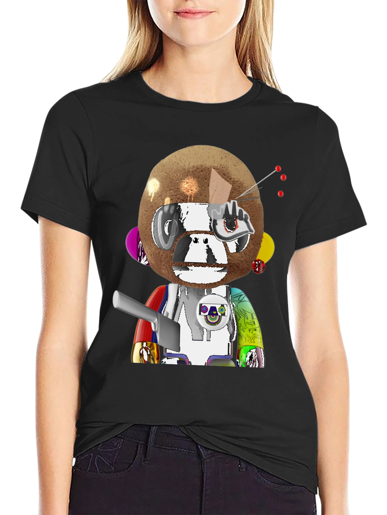Cool Graphic Tee - Trendy Monkey Art