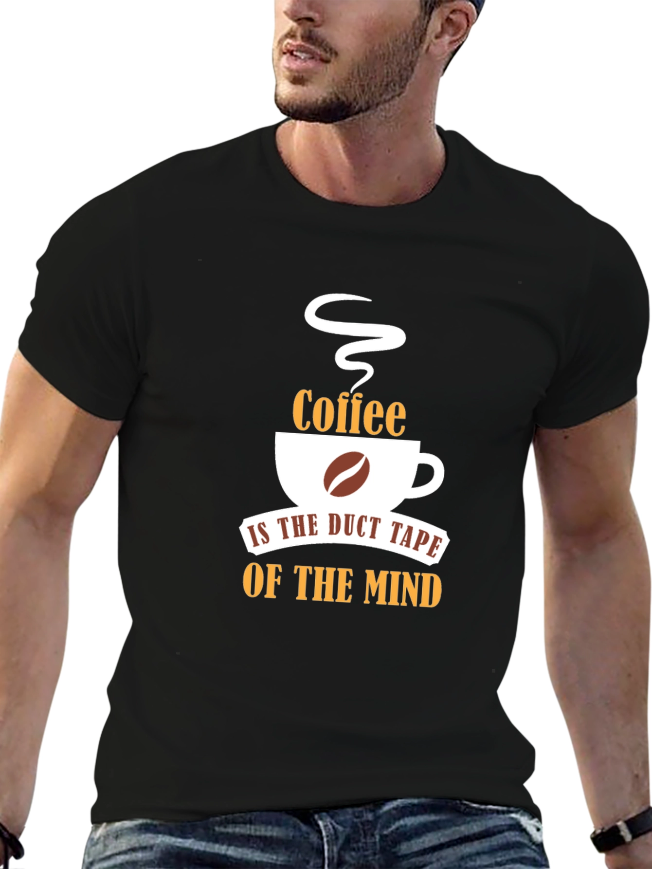 Coffee Duct Tape of the Mind Black Tee