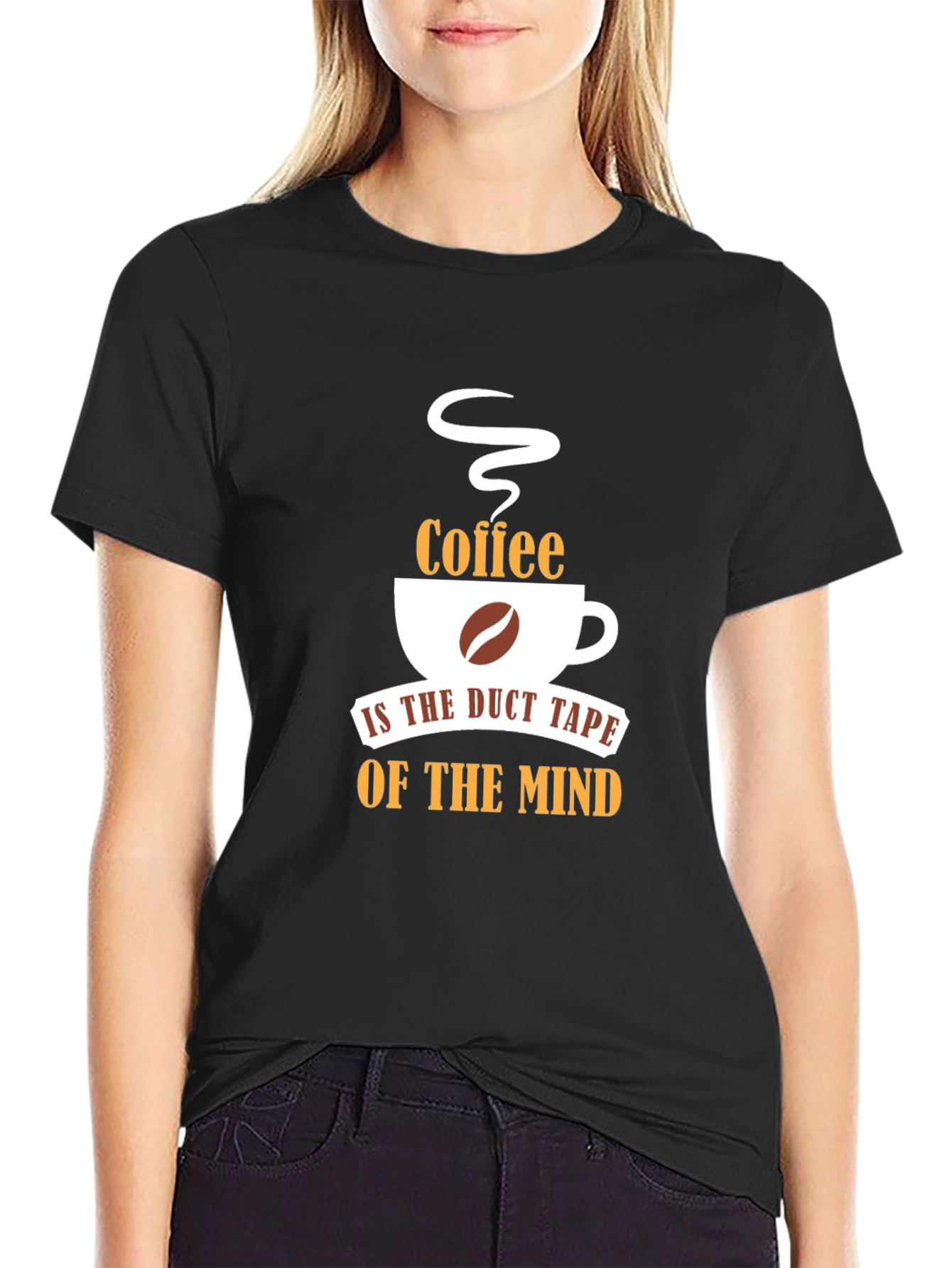 Coffee Duct Tape of the Mind Black Tee