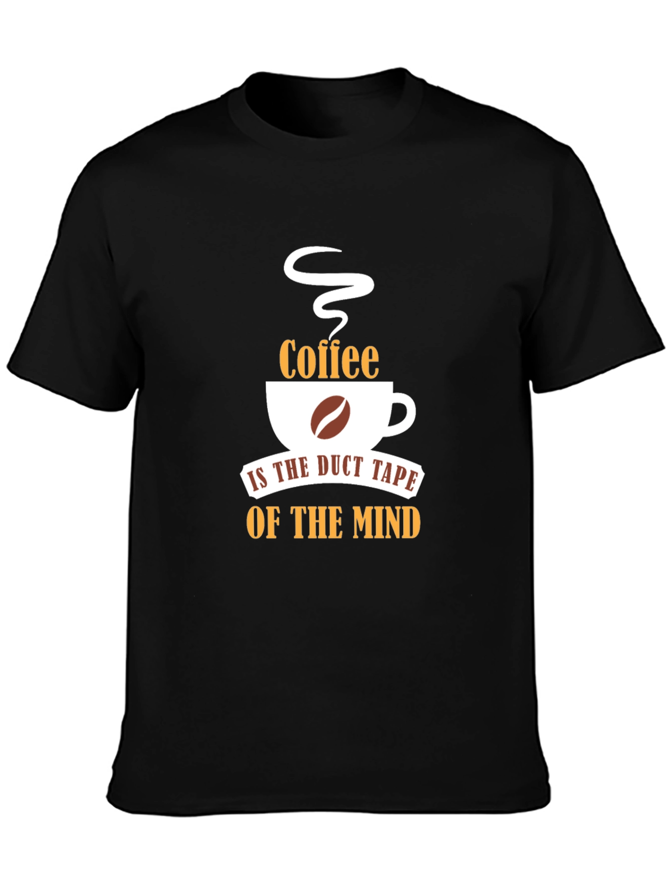 Coffee Duct Tape of the Mind Black Tee
