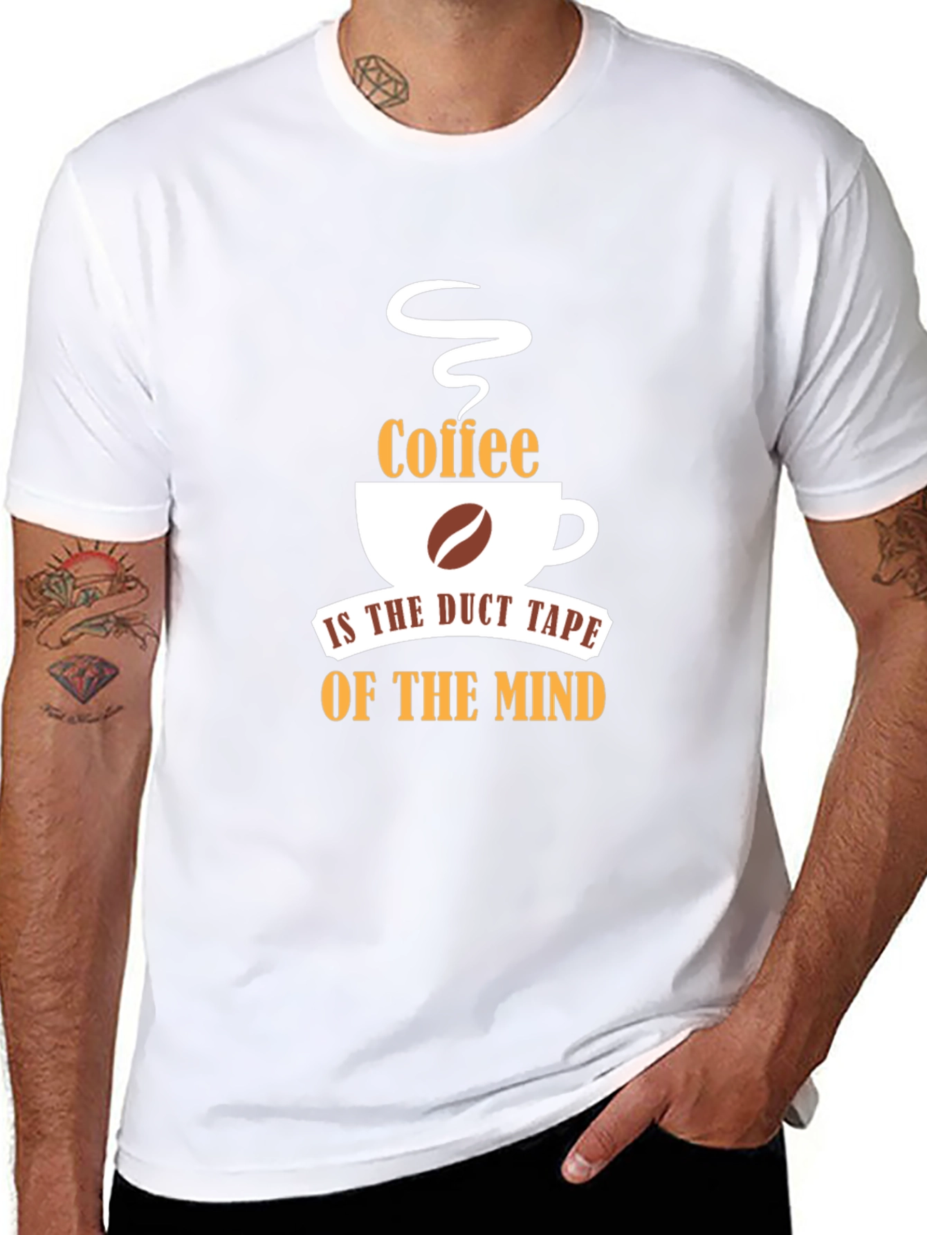 Coffee Duct Tape of the Mind Black Tee