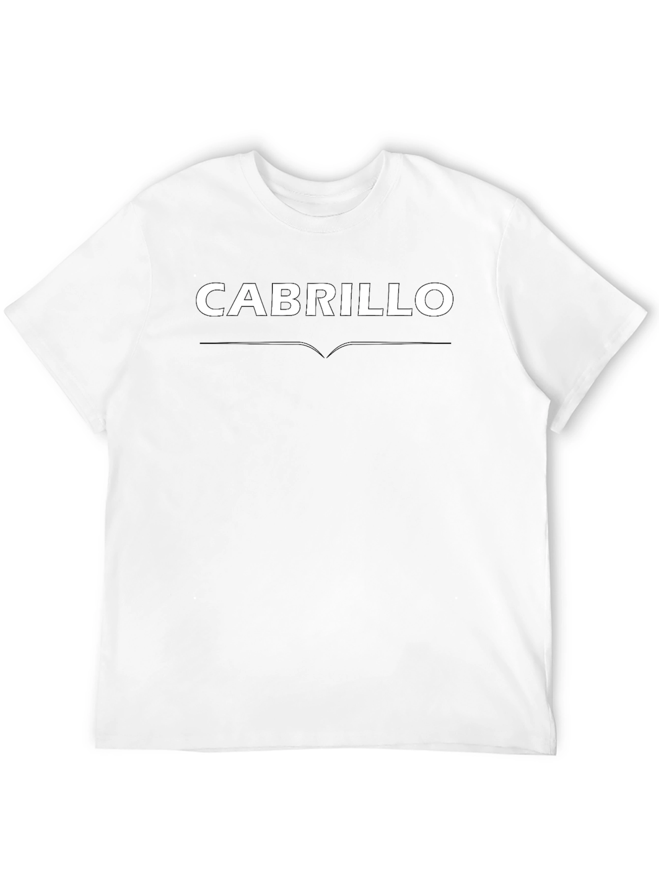 Cabrillo Text Graphic Black T-Shirt