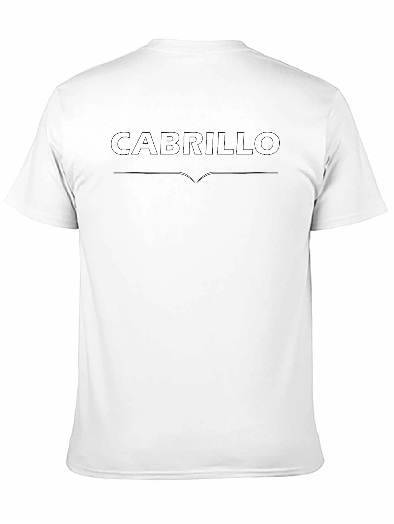 Cabrillo Text Graphic Black T-Shirt