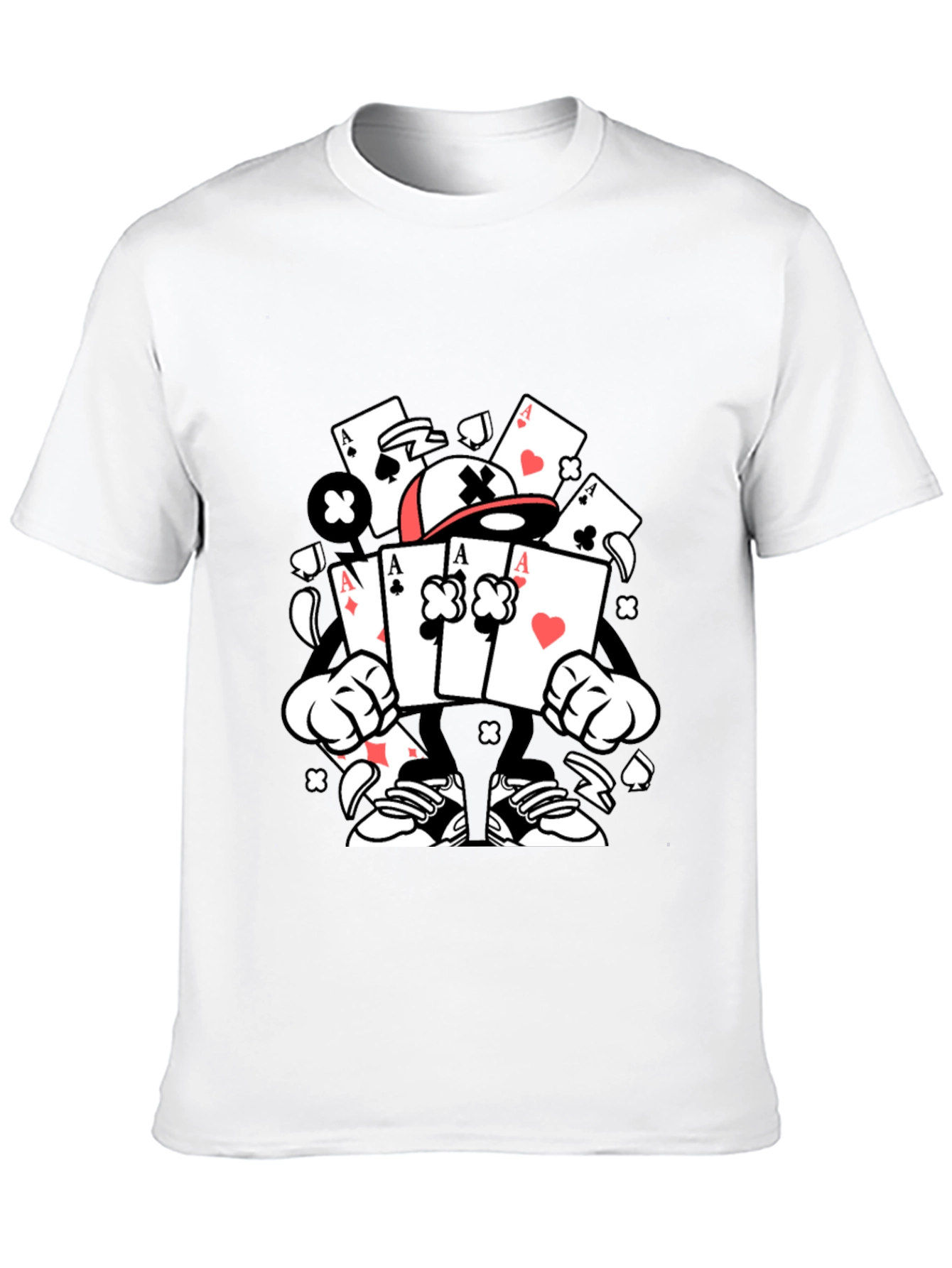Ace Card Character Graphic T-Shirt