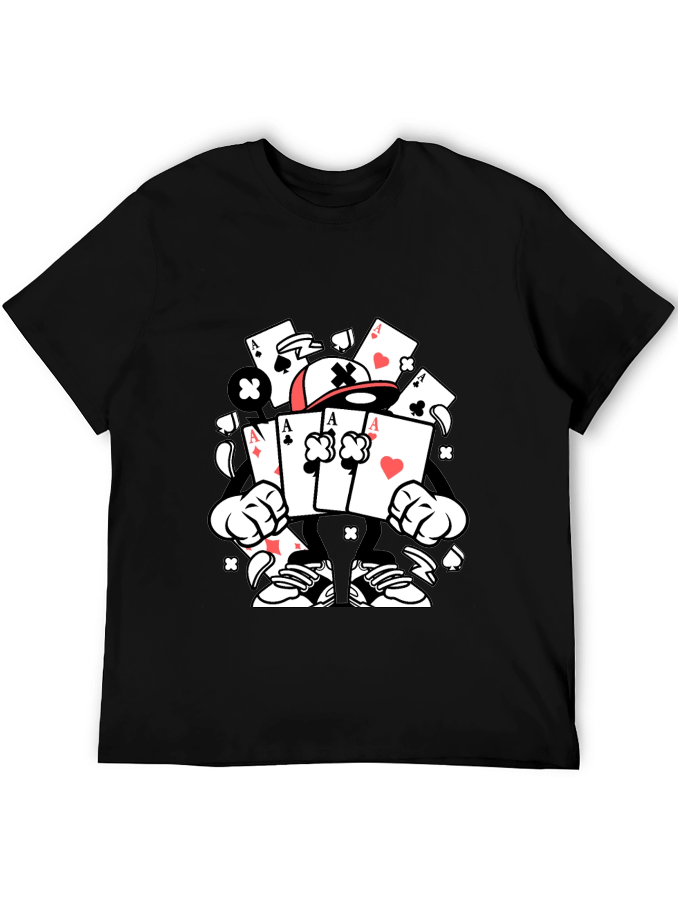 Ace Card Character Graphic T-Shirt