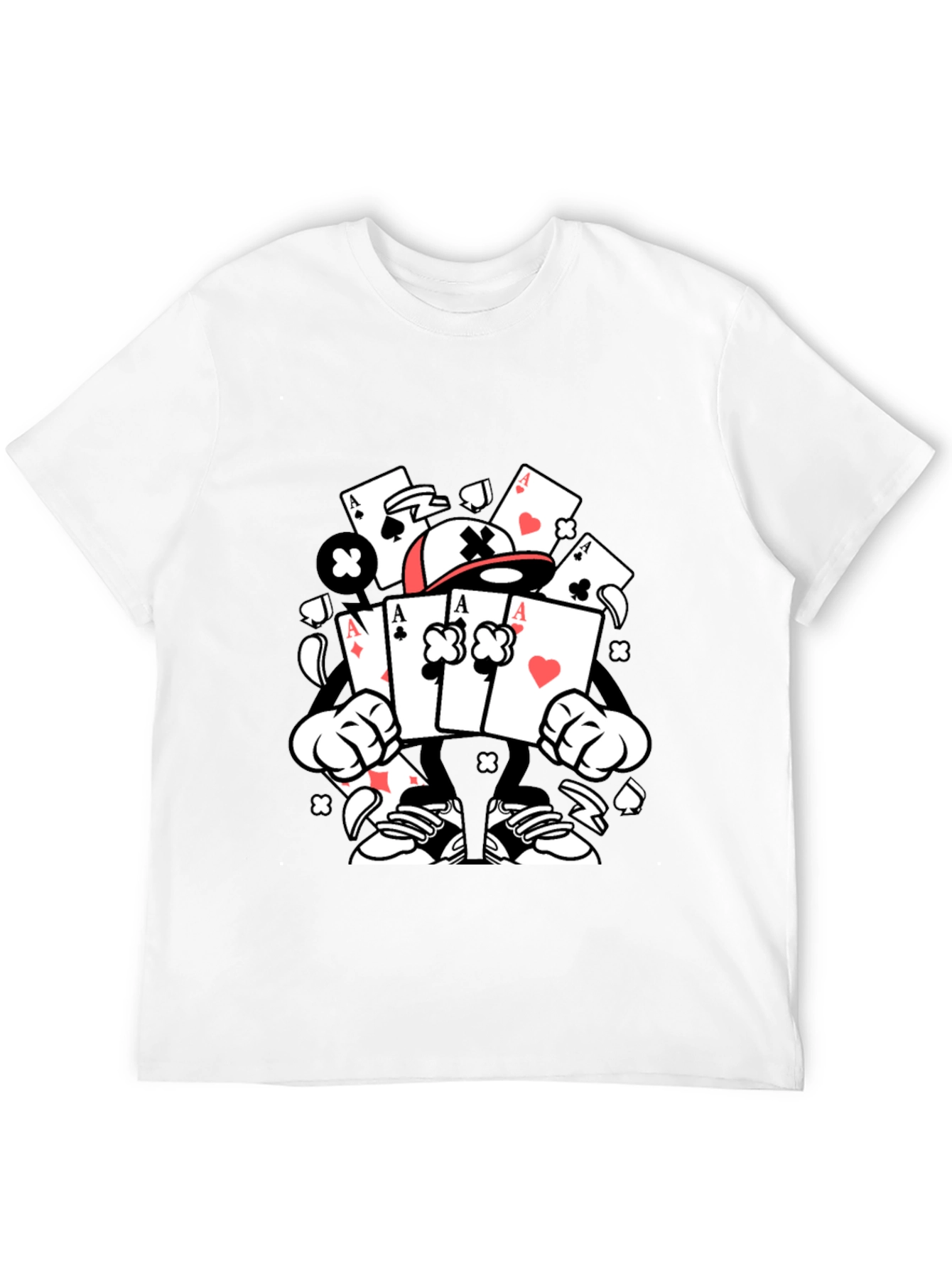 Ace Card Character Graphic T-Shirt