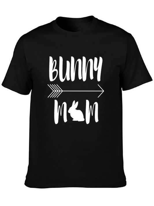 Bunny Mom Graphic T-Shirt Easter Apparel