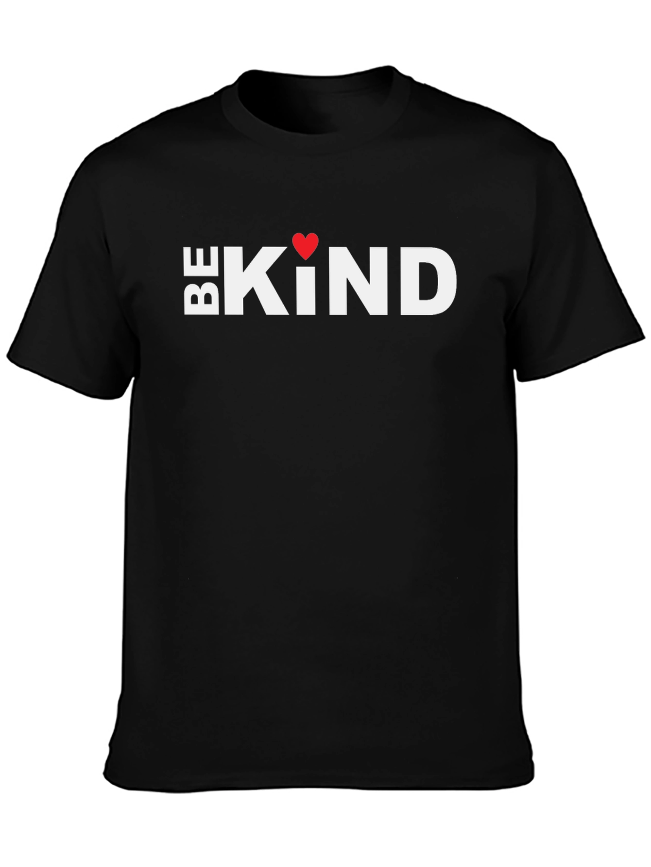 Be Kind Heart Graphic Tee - Black Unisex Shirt