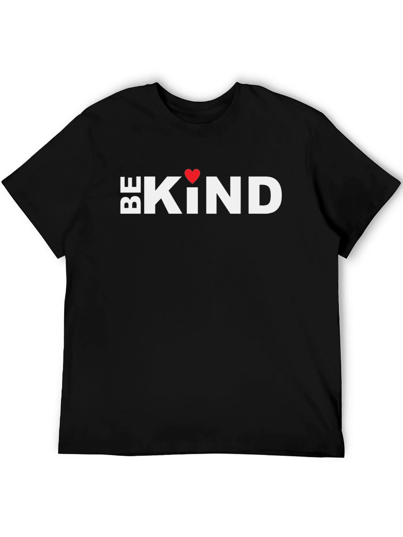 Be Kind Heart Graphic Tee - Black Unisex Shirt