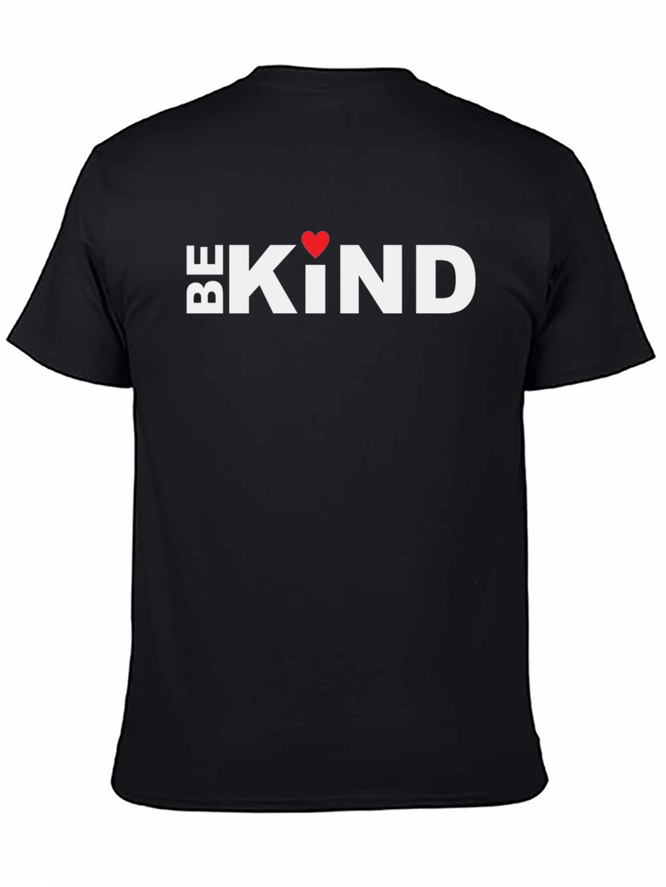 Be Kind Heart Graphic Tee - Black Unisex Shirt