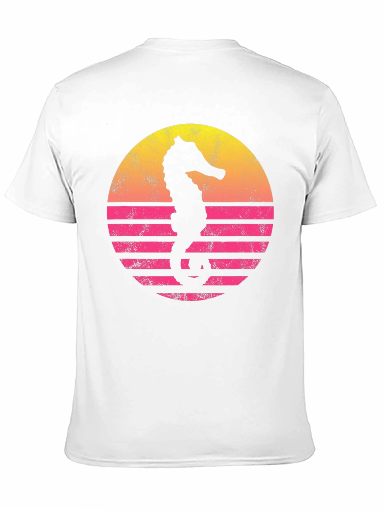 Retro Sunset Seahorse T-Shirt
