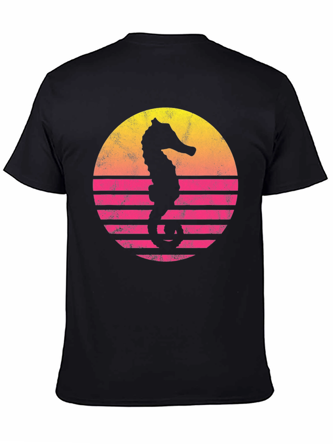 Retro Sunset Seahorse T-Shirt