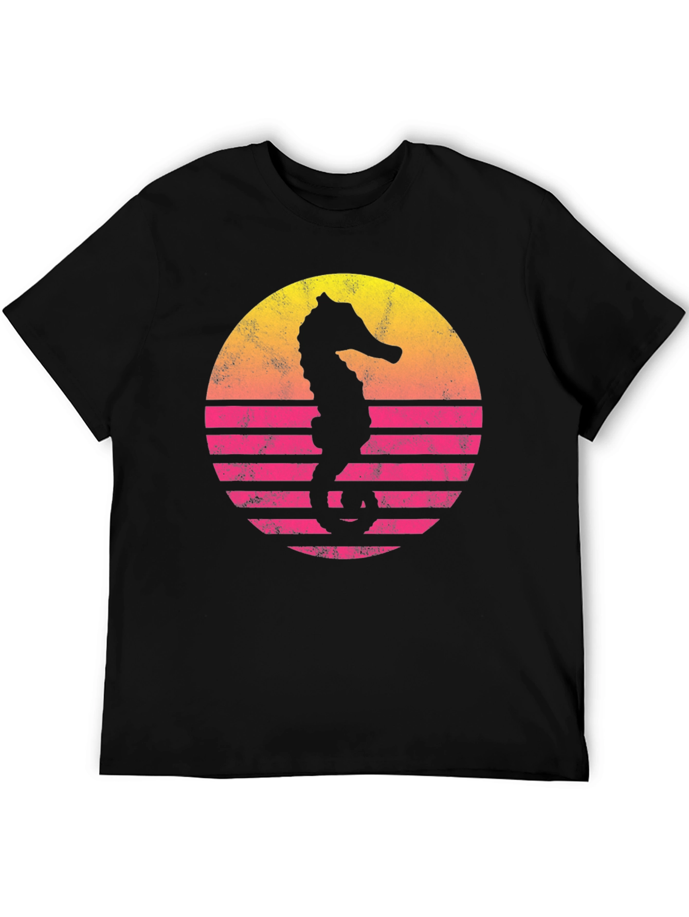 Retro Sunset Seahorse T-Shirt