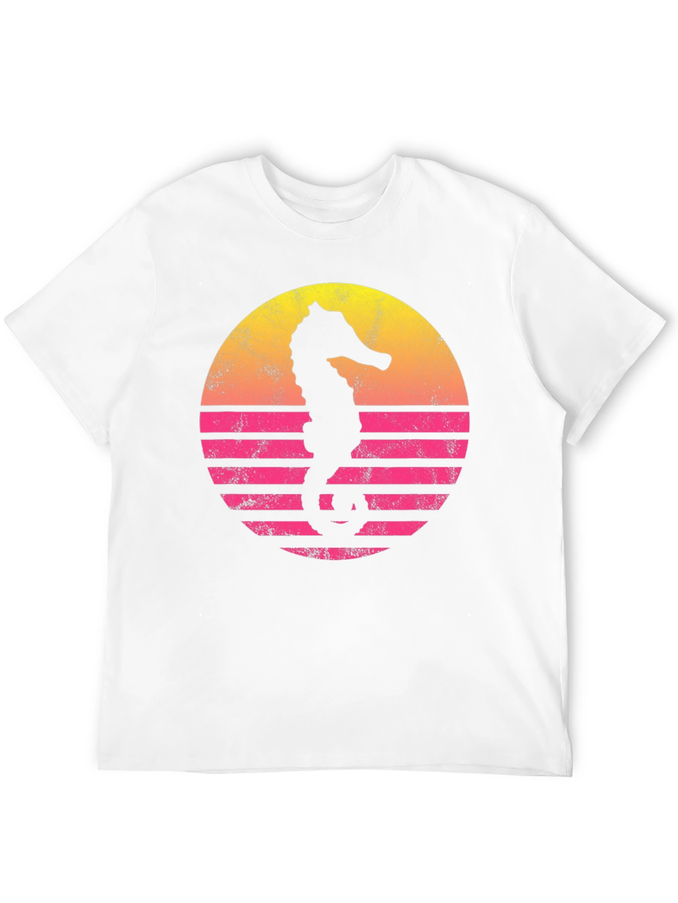 Retro Sunset Seahorse T-Shirt