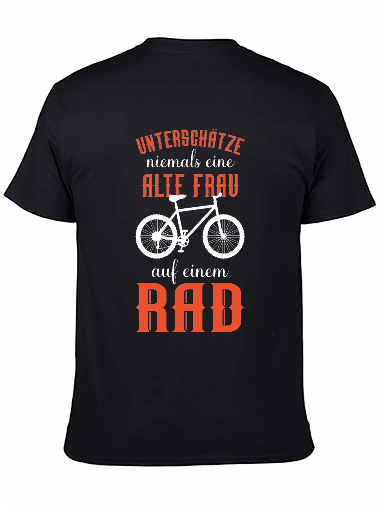 Funny Old Lady On Bike T-Shirt