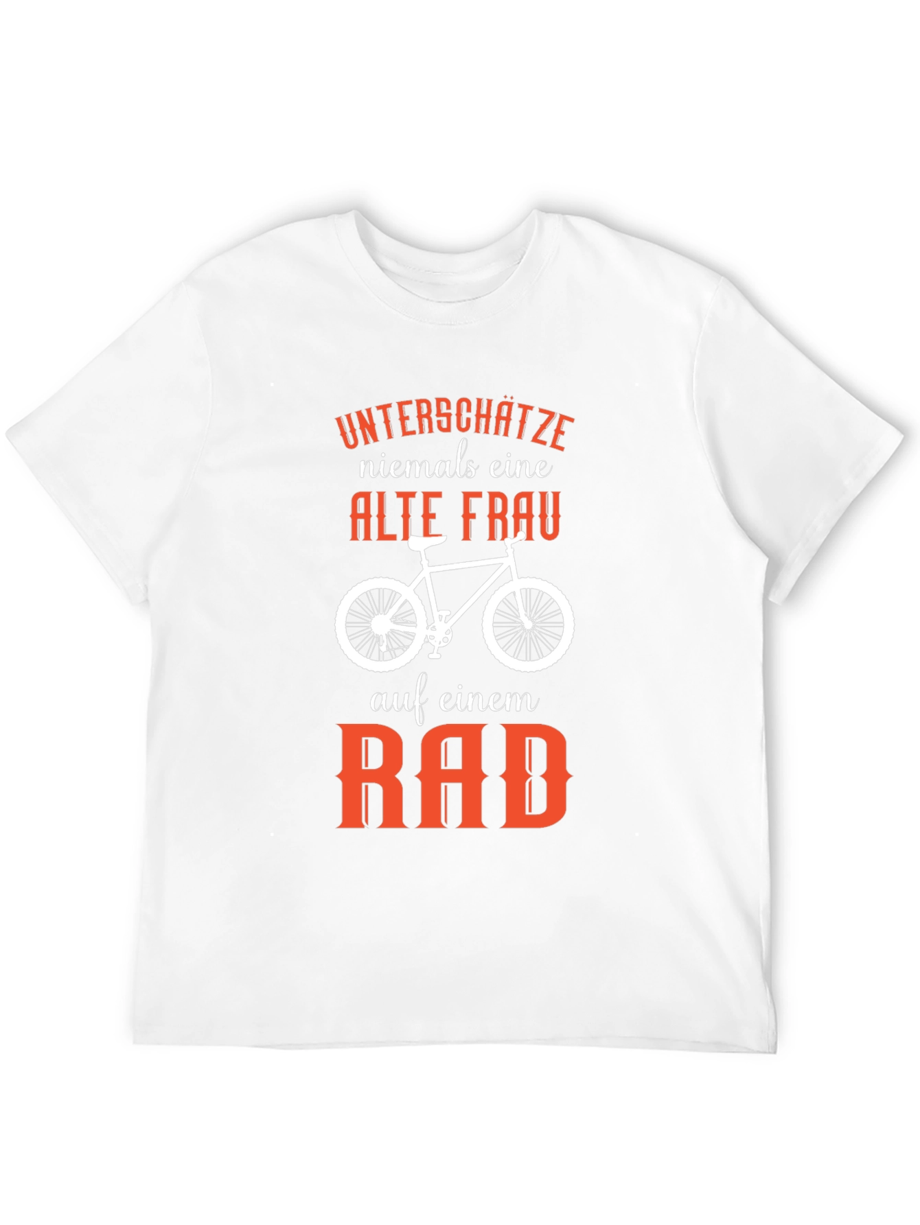 Funny Old Lady On Bike T-Shirt