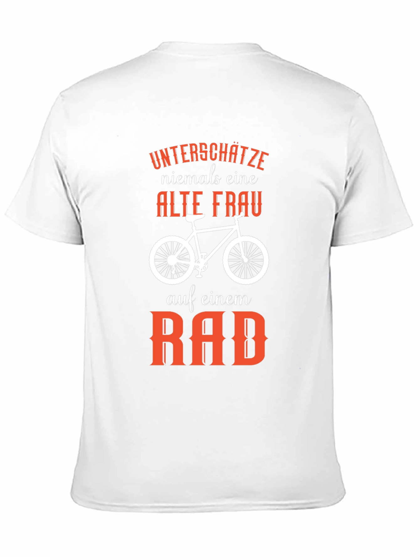 Funny Old Lady On Bike T-Shirt