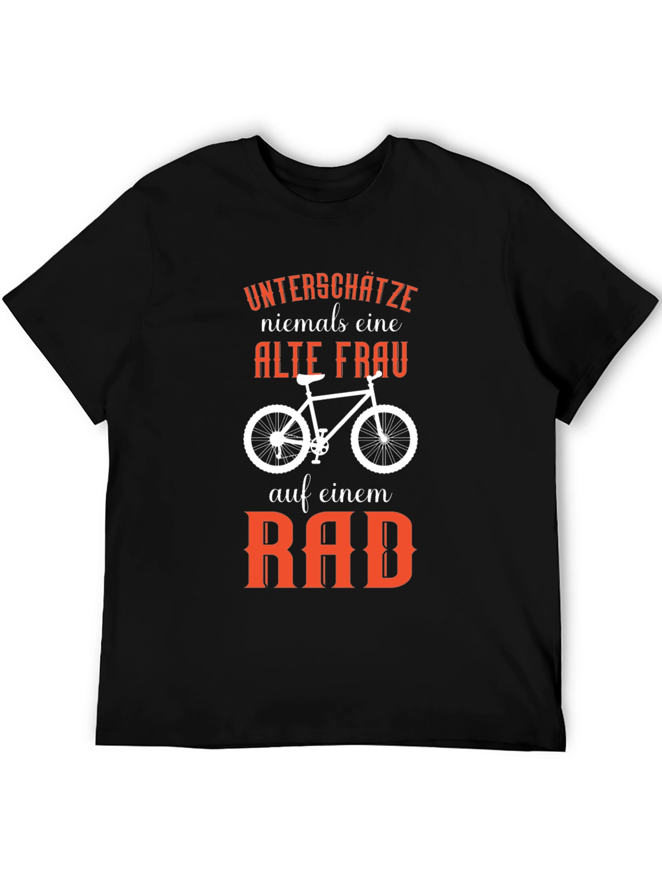 Funny Old Lady On Bike T-Shirt