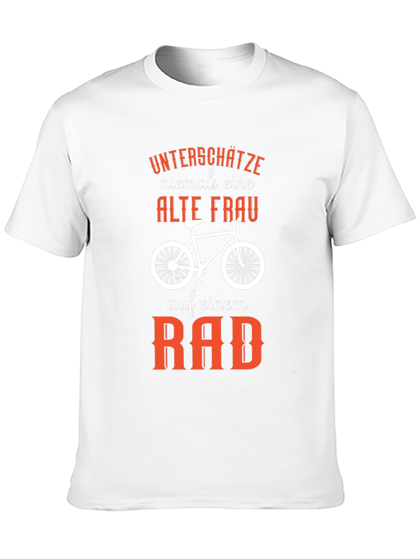 Funny Old Lady On Bike T-Shirt