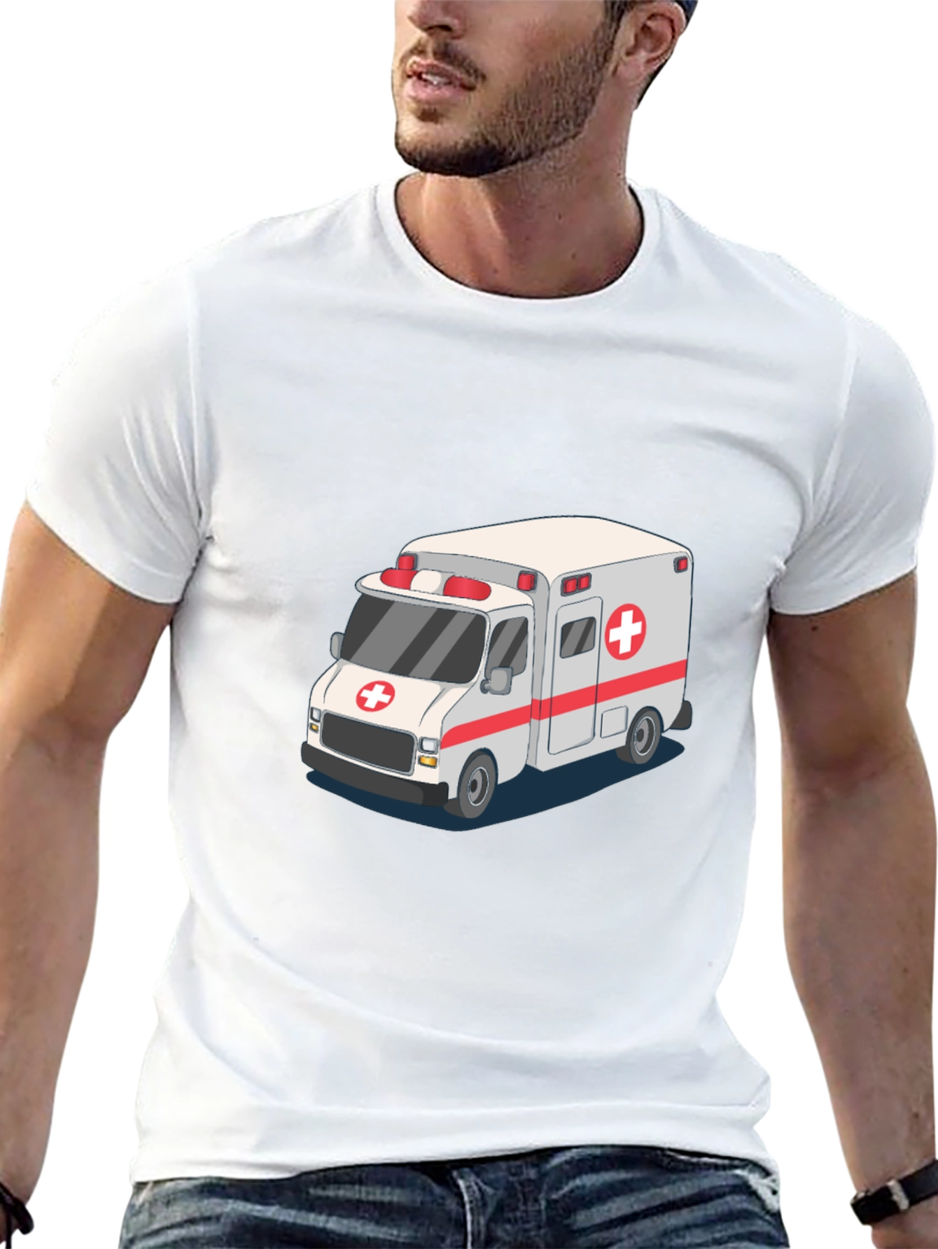 Ambulance Graphic Tee - Medical Hero Tribute