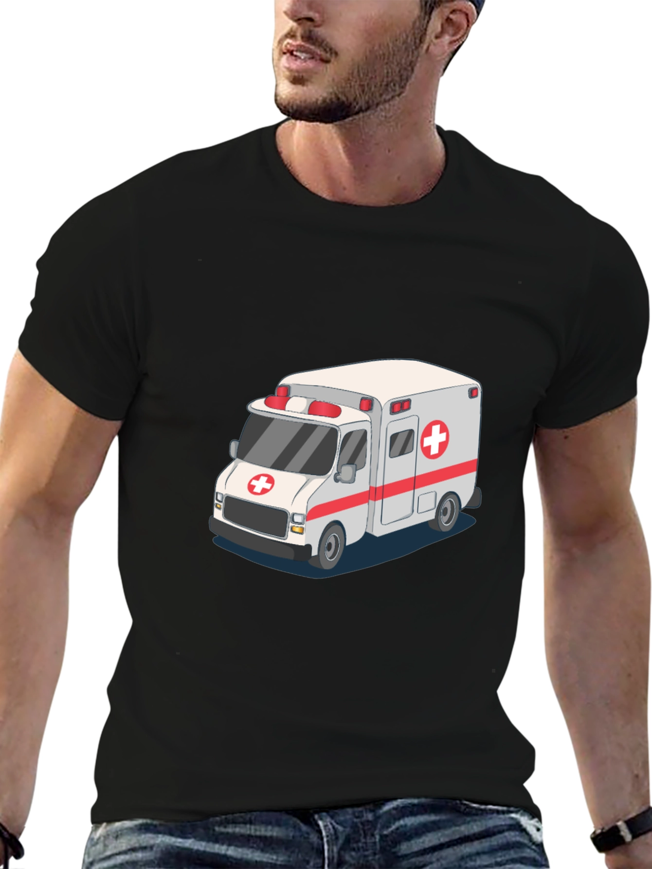 Ambulance Graphic Tee - Medical Hero Tribute
