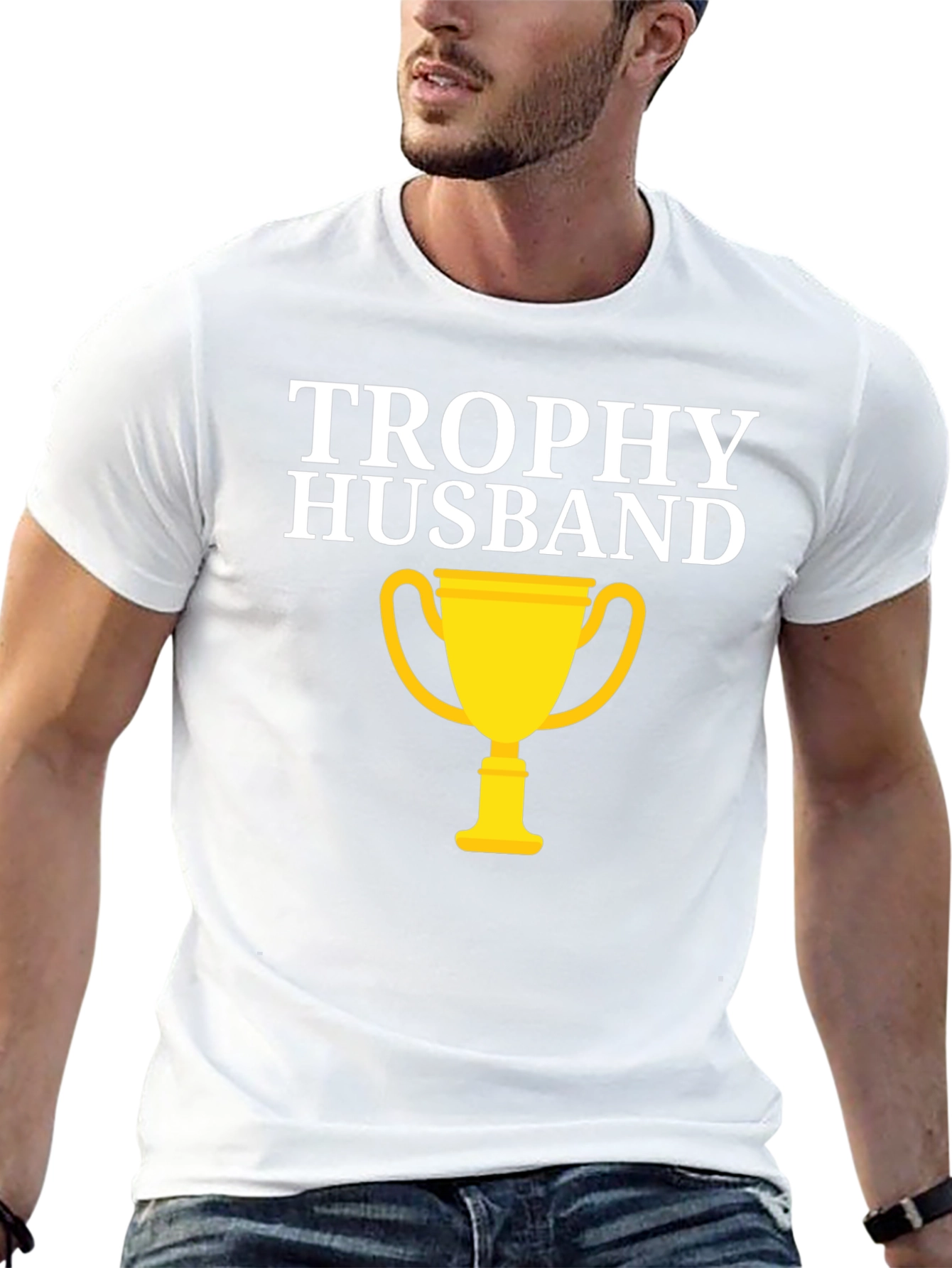 Trophy Husband Graphic Tee - Funny Husband Gift