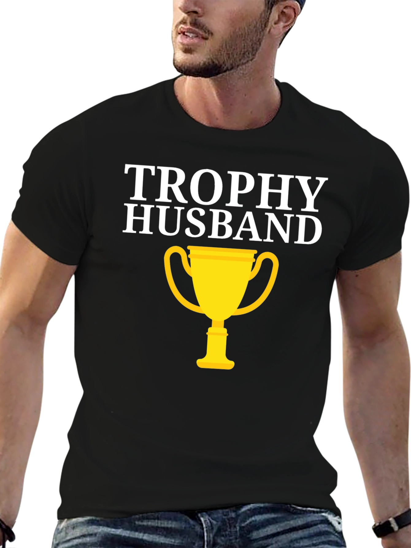 Trophy Husband Graphic Tee - Funny Husband Gift