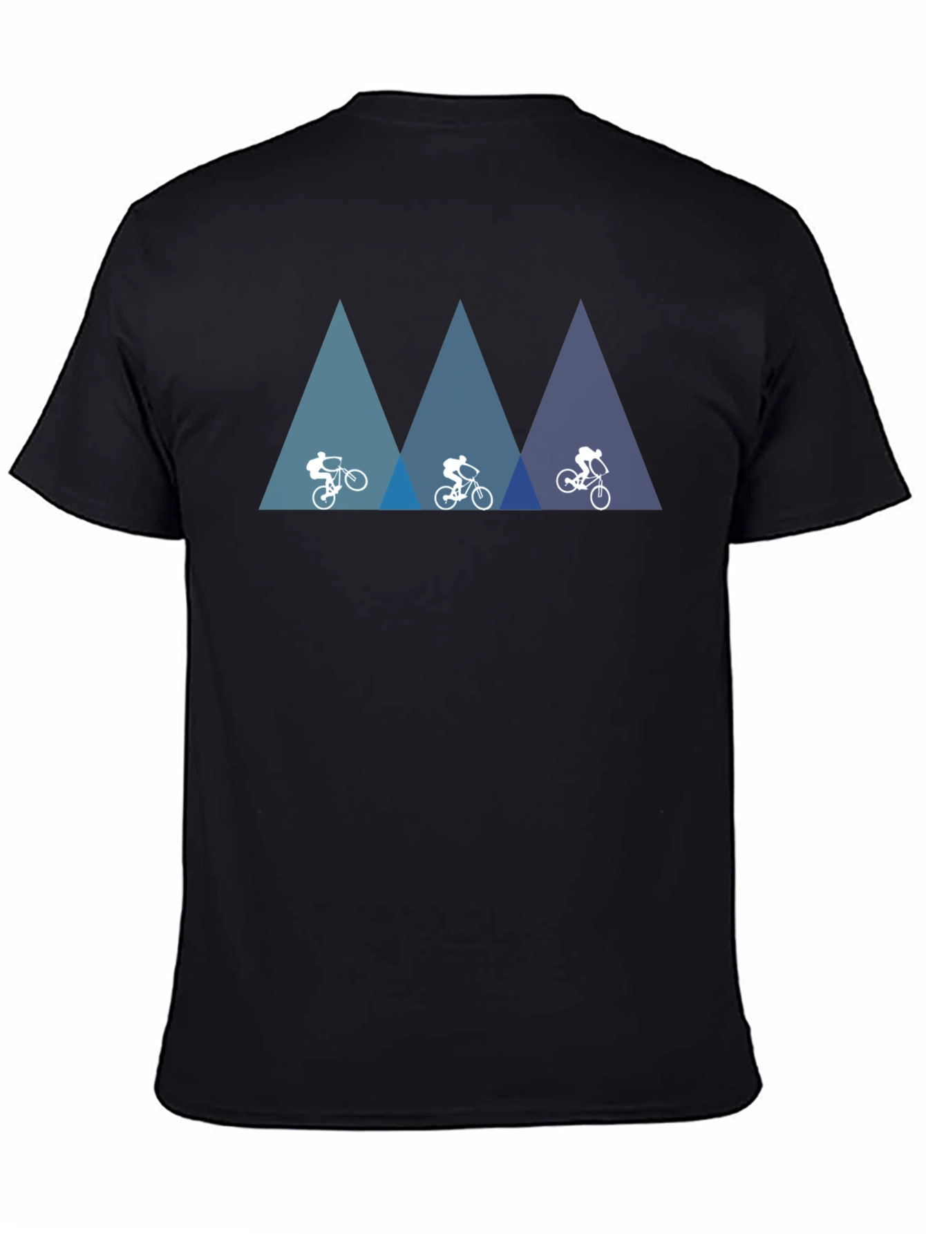 Mountain Biking Graphic Tee - Adventurers Black T-Shirt